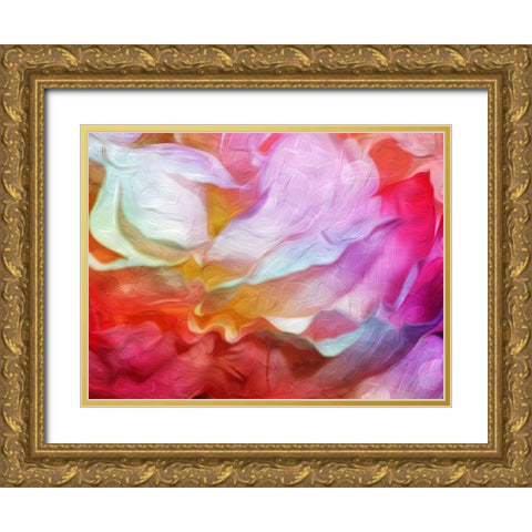 Colorful Blend Mate Gold Ornate Wood Framed Art Print with Double Matting by Villa, Mlli