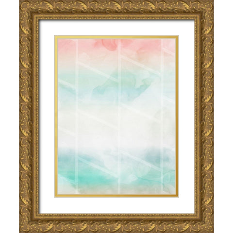Cotton Candy Shapes Gold Ornate Wood Framed Art Print with Double Matting by Villa, Mlli