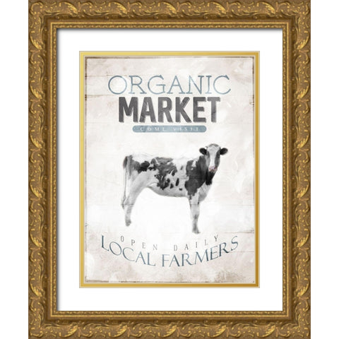 Organic Market Gold Ornate Wood Framed Art Print with Double Matting by Villa, Mlli