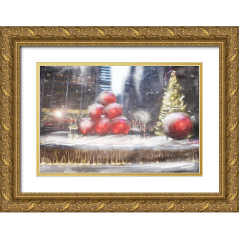 Street Ornaments Gold Ornate Wood Framed Art Print with Double Matting by Villa, Mlli