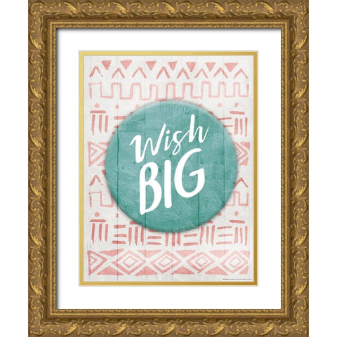 Wish Big Reverse Gold Ornate Wood Framed Art Print with Double Matting by Villa, Mlli