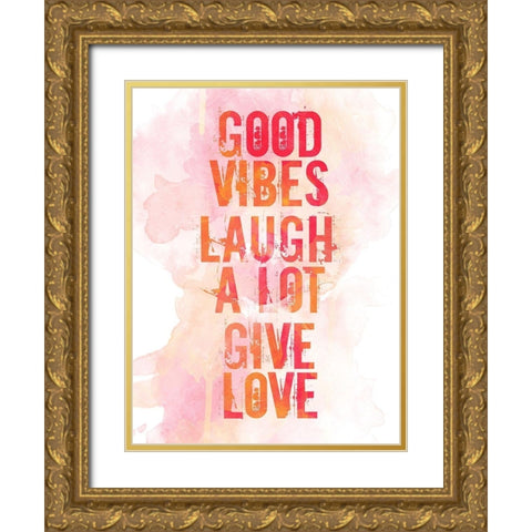 Good Gold Ornate Wood Framed Art Print with Double Matting by Villa, Mlli