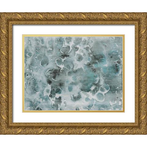 Cool Flower Bursts Gold Ornate Wood Framed Art Print with Double Matting by Villa, Milli