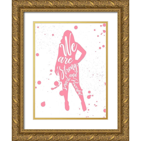 We Are Gold Ornate Wood Framed Art Print with Double Matting by Villa, Mlli