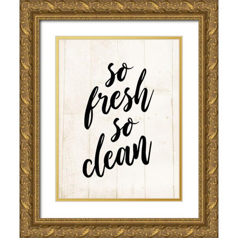 So Fresh Gold Ornate Wood Framed Art Print with Double Matting by Villa, Mlli