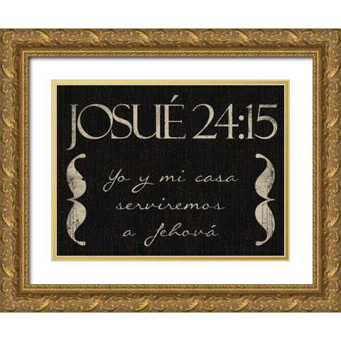 Josue Yo Gold Ornate Wood Framed Art Print with Double Matting by Villa, Mlli