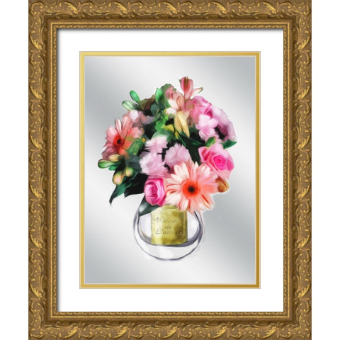 Odeur De Lamour Gold Ornate Wood Framed Art Print with Double Matting by Villa, Mlli
