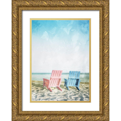 You Go First Gold Ornate Wood Framed Art Print with Double Matting by Villa, Mlli