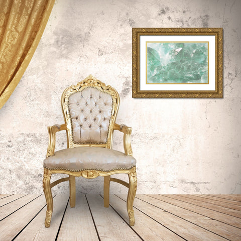 Mint Rocks Gold Ornate Wood Framed Art Print with Double Matting by Villa, Mlli