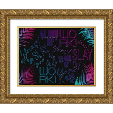 We Are Super Gold Ornate Wood Framed Art Print with Double Matting by Villa, Mlli