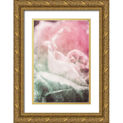 Bushel Of Tropical Gold Ornate Wood Framed Art Print with Double Matting by Villa, Mlli