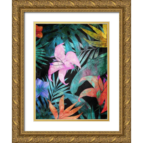 Color In The Forest Part 1 Gold Ornate Wood Framed Art Print with Double Matting by Villa, Mlli