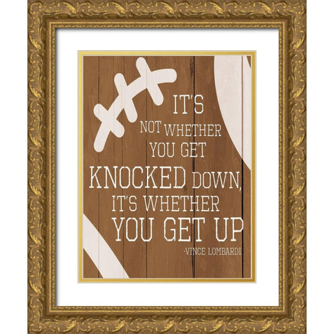 Knocked Down Gold Ornate Wood Framed Art Print with Double Matting by Villa, Mlli