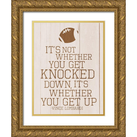 Knocked Gold Ornate Wood Framed Art Print with Double Matting by Villa, Mlli