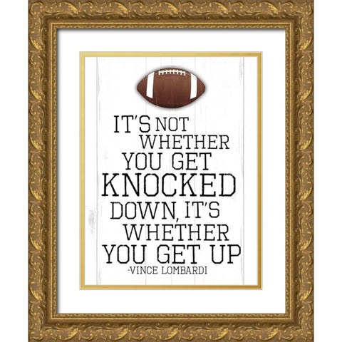 Knocked Three Gold Ornate Wood Framed Art Print with Double Matting by Villa, Mlli