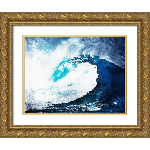 Look Close Gold Ornate Wood Framed Art Print with Double Matting by Villa, Mlli