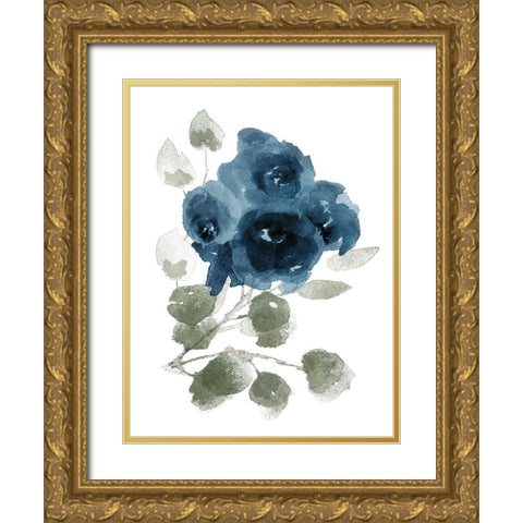 Bluequet Gold Ornate Wood Framed Art Print with Double Matting by Villa, Mlli