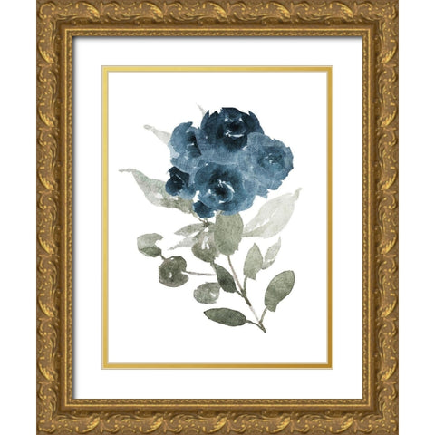 Bluequet Mate Gold Ornate Wood Framed Art Print with Double Matting by Villa, Mlli
