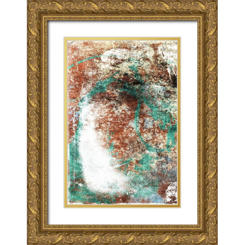 Rust Growth Gold Ornate Wood Framed Art Print with Double Matting by Villa, Mlli