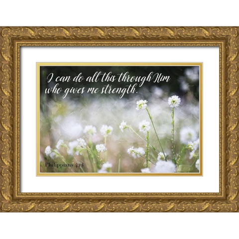 I Can Do Gold Ornate Wood Framed Art Print with Double Matting by Villa, Mlli