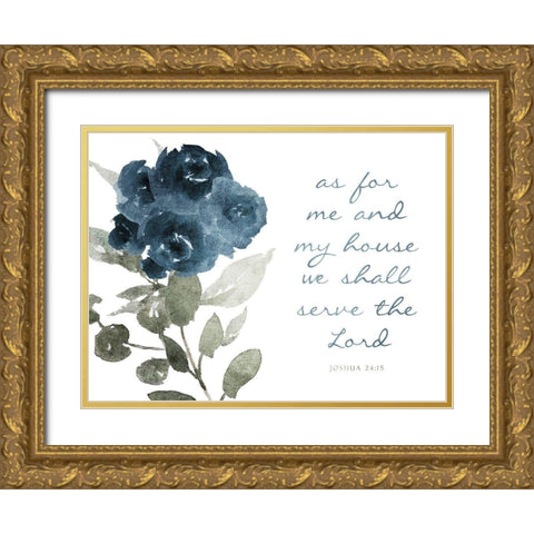 As For Me Gold Ornate Wood Framed Art Print with Double Matting by Villa, Mlli