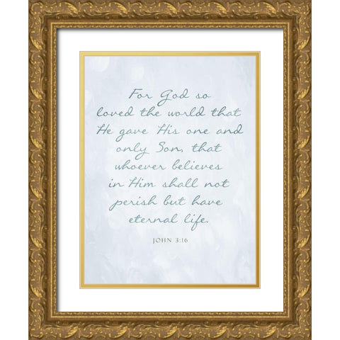 Eternal Life Gold Ornate Wood Framed Art Print with Double Matting by Villa, Mlli