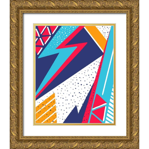 Strike Gold Ornate Wood Framed Art Print with Double Matting by Villa, Mlli