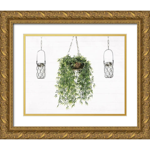 On The Porch Gold Ornate Wood Framed Art Print with Double Matting by Villa, Mlli