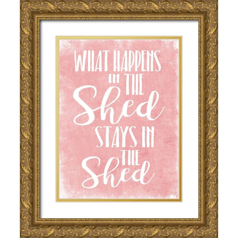 What Happens Gold Ornate Wood Framed Art Print with Double Matting by Villa, Mlli