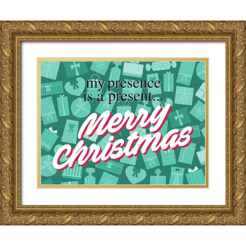 My Presence Gold Ornate Wood Framed Art Print with Double Matting by Villa, Milli