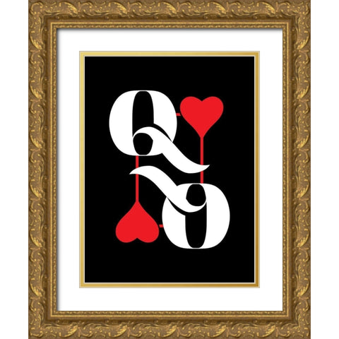 ReQueen Gold Ornate Wood Framed Art Print with Double Matting by Villa, Milli