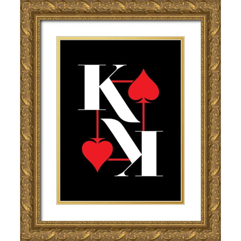 ReKing Gold Ornate Wood Framed Art Print with Double Matting by Villa, Milli