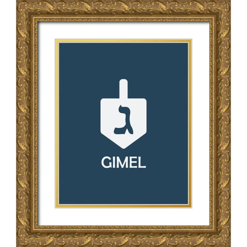 Gimel Gold Ornate Wood Framed Art Print with Double Matting by Villa, Milli