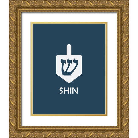 Shin Gold Ornate Wood Framed Art Print with Double Matting by Villa, Milli