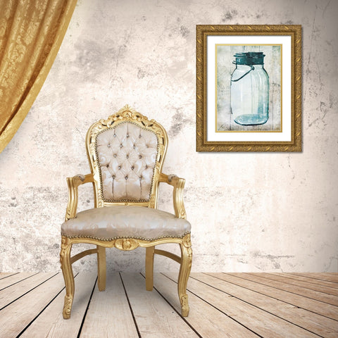 Empty Farm Jar 1 Gold Ornate Wood Framed Art Print with Double Matting by Villa, Milli