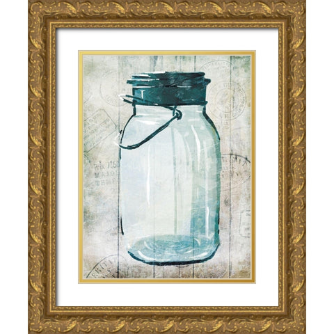 Empty Farm Jar 1 Gold Ornate Wood Framed Art Print with Double Matting by Villa, Milli