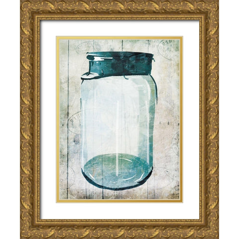 Empty Farm Jar 2 Gold Ornate Wood Framed Art Print with Double Matting by Villa, Milli