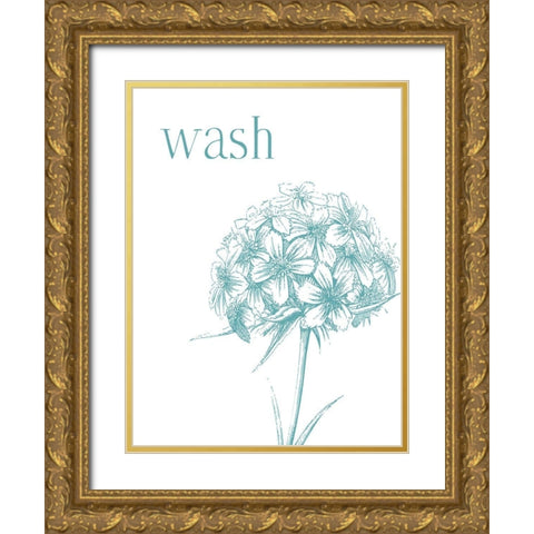 Wash Gold Ornate Wood Framed Art Print with Double Matting by Villa, Milli