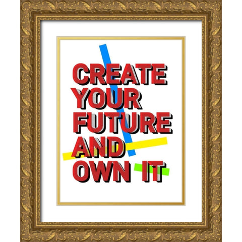 Create Gold Ornate Wood Framed Art Print with Double Matting by Villa, Milli
