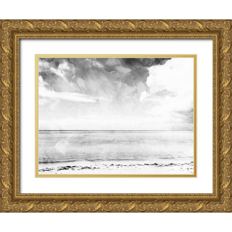 Sea Life Colorless Gold Ornate Wood Framed Art Print with Double Matting by Villa, Milli