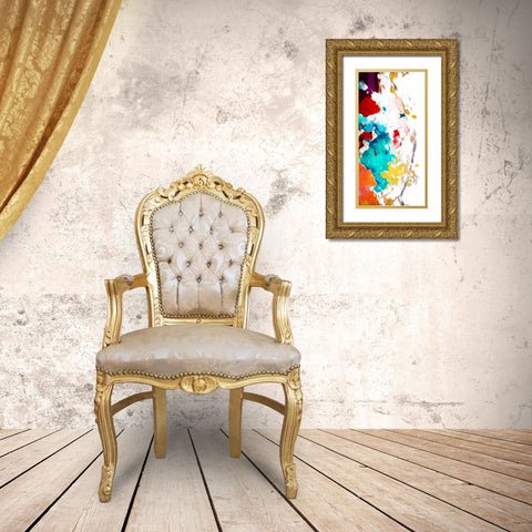 Colorful Takeover Gold Ornate Wood Framed Art Print with Double Matting by Villa, Mlli