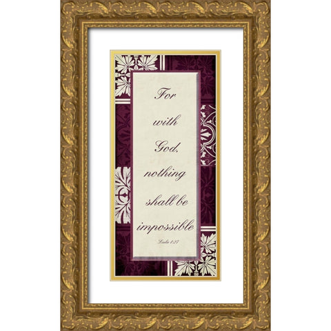 Impossible Gold Ornate Wood Framed Art Print with Double Matting by Villa, Mlli