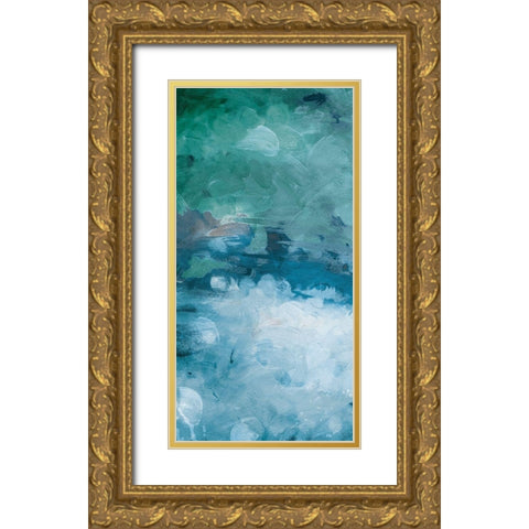Cloudy Piece Again Gold Ornate Wood Framed Art Print with Double Matting by Villa, Mlli