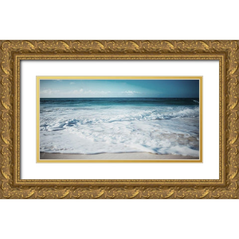 Close Waves Gold Ornate Wood Framed Art Print with Double Matting by Villa, Mlli