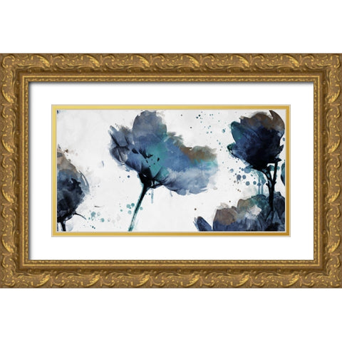 Top of Flowers are Watered Mate Gold Ornate Wood Framed Art Print with Double Matting by Villa, Mlli