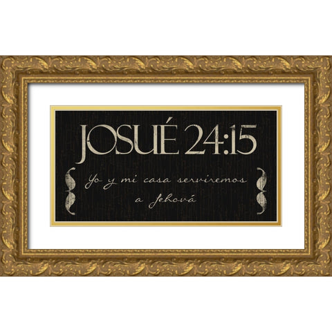 Josue Yo Gold Ornate Wood Framed Art Print with Double Matting by Villa, Mlli