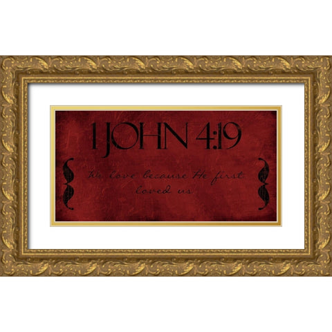 John We Gold Ornate Wood Framed Art Print with Double Matting by Villa, Mlli