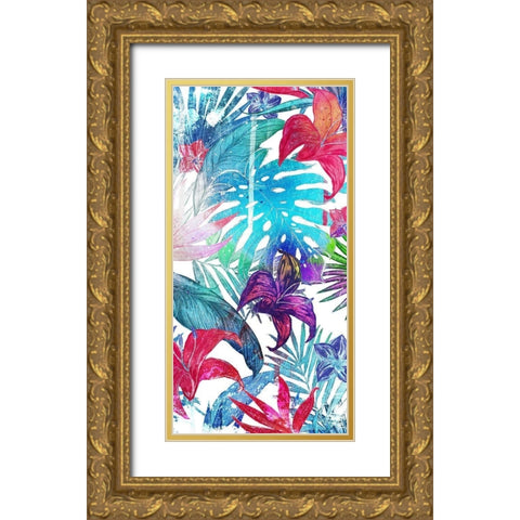 Bushel Of Tropical Mate Gold Ornate Wood Framed Art Print with Double Matting by Villa, Mlli