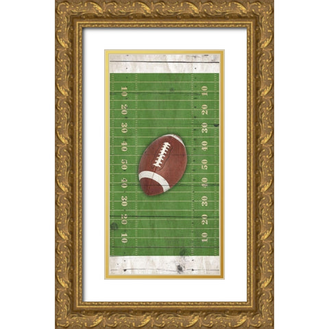 Footballtif Gold Ornate Wood Framed Art Print with Double Matting by Villa, Mlli
