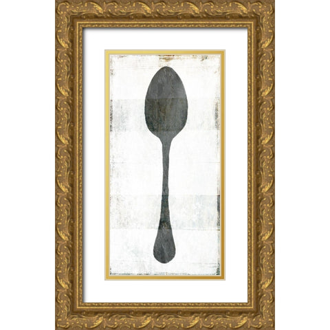 Spoon Gold Ornate Wood Framed Art Print with Double Matting by Villa, Milli